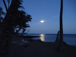 Moonset Hawaii